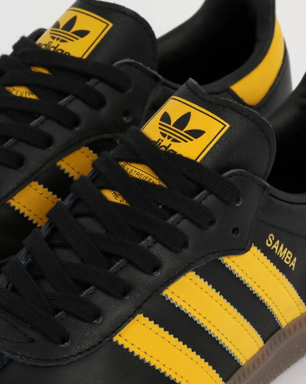 Adidas Samba OG Trainers Black/Bold Gold - Image 4