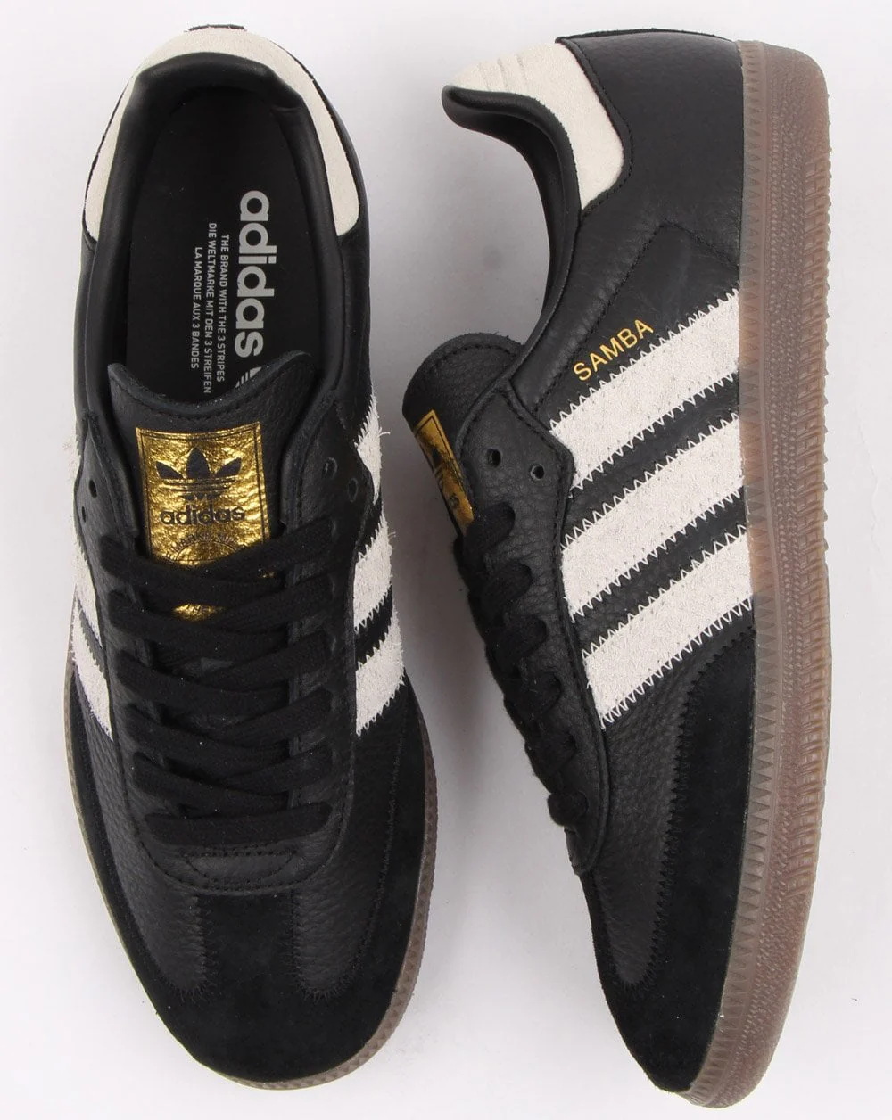 Adidas Samba Og Trainers Black/Raw White - Image 2