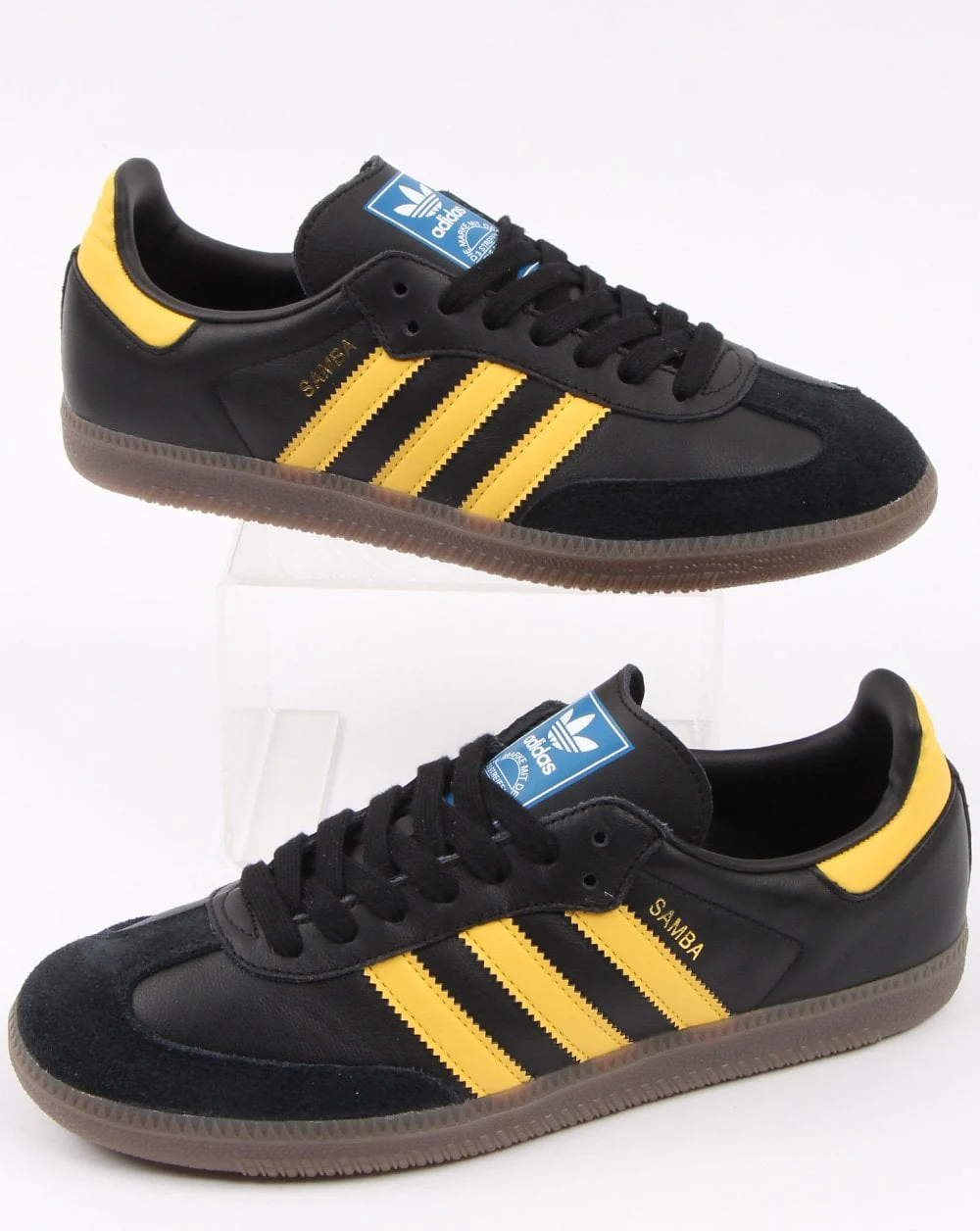 Adidas Samba Og Trainers Black/Yellow - Image 2