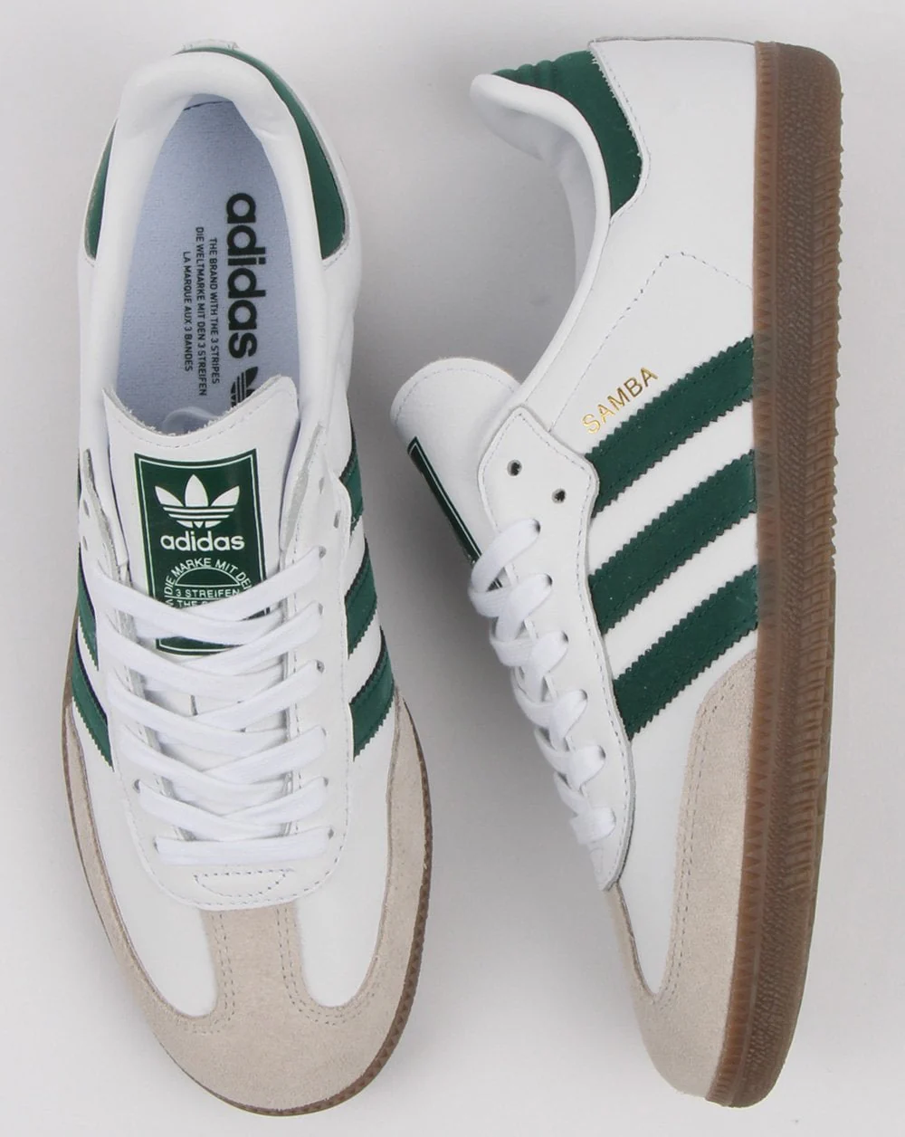 Adidas Samba Og Trainers White/collegiate Green - Image 3