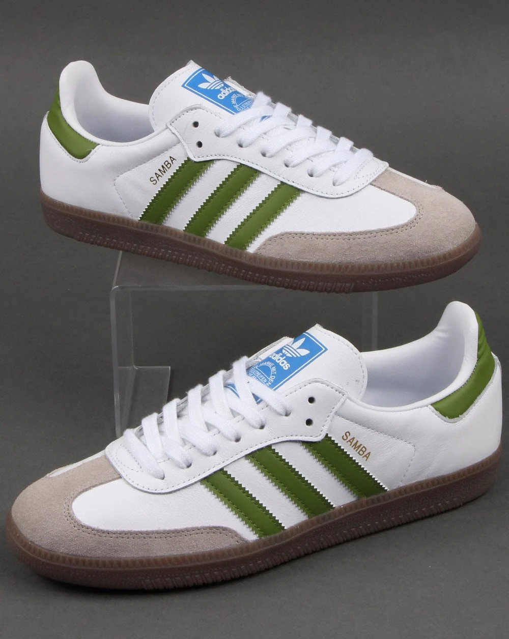 Adidas Samba Og Trainers White/Green - Image 2