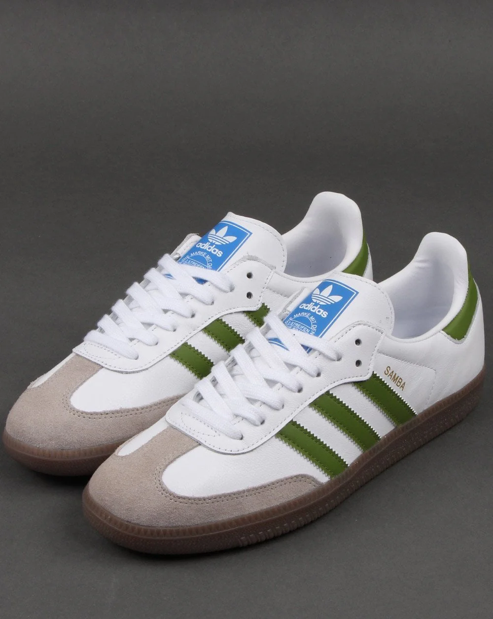 Adidas Samba Og Trainers White/Green - Image 3