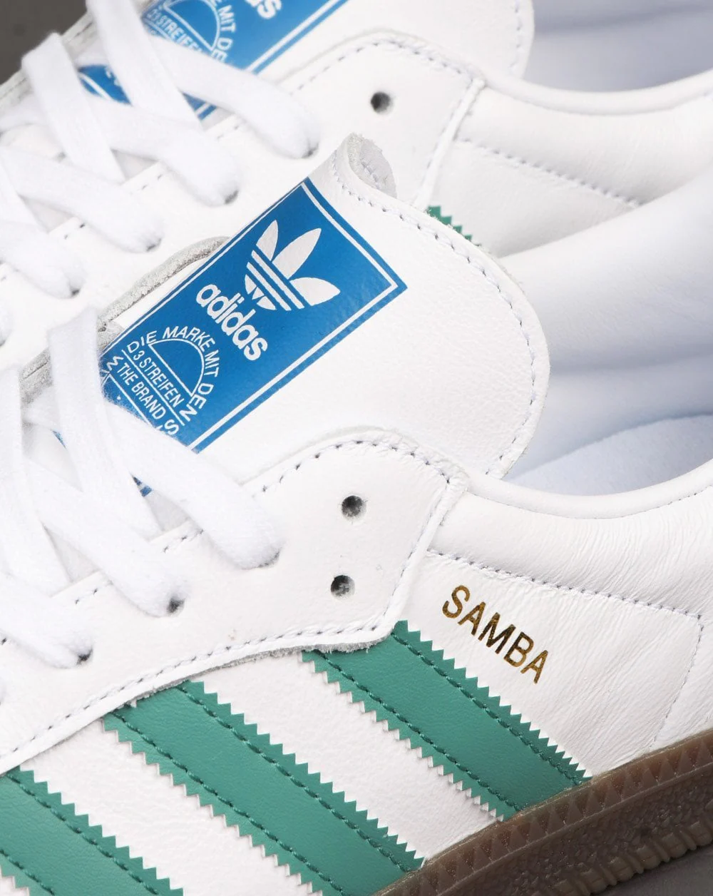 Adidas Samba Og Trainers White/Light Green - Image 4