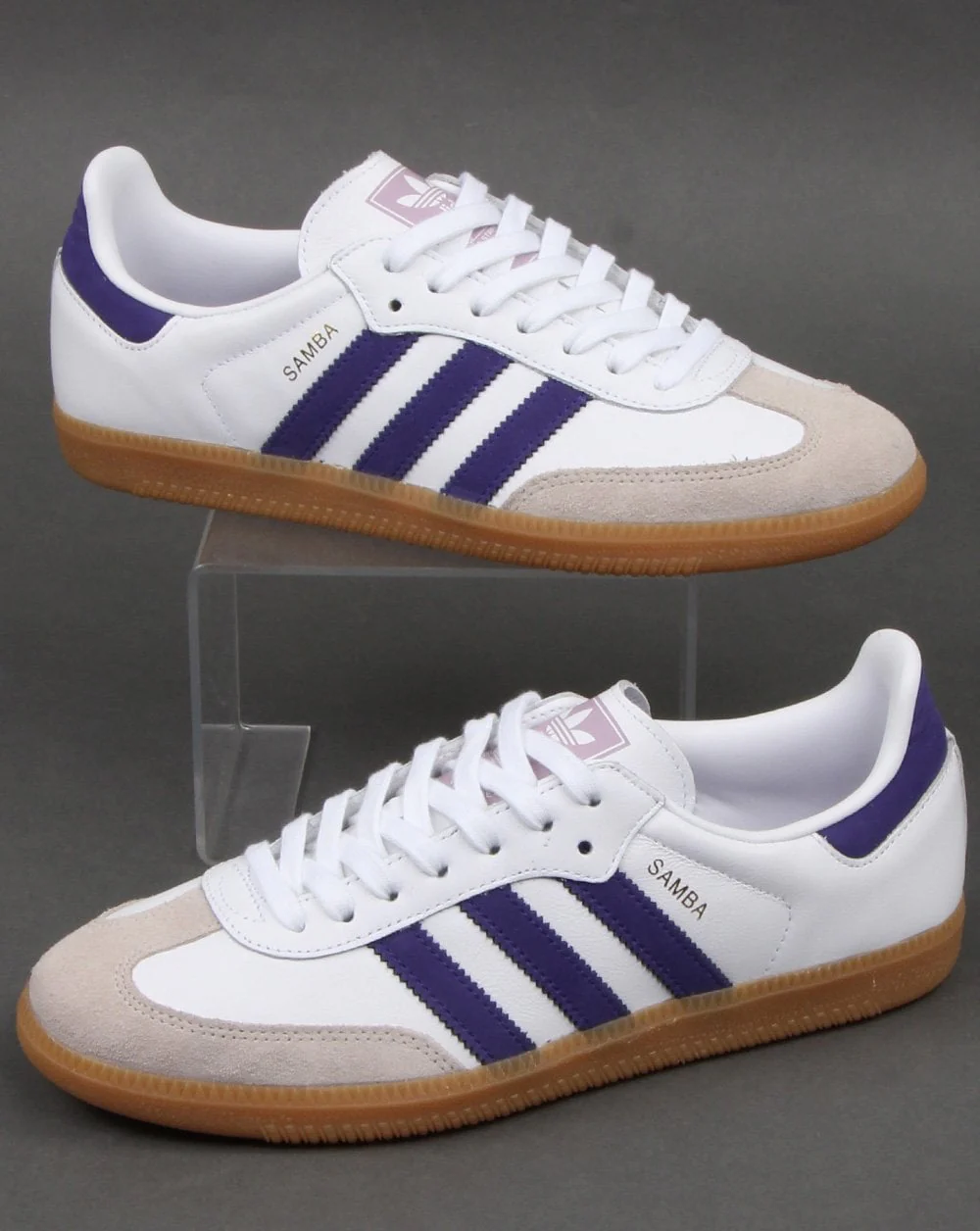 Adidas Samba Og Trainers White/Purple - Image 4