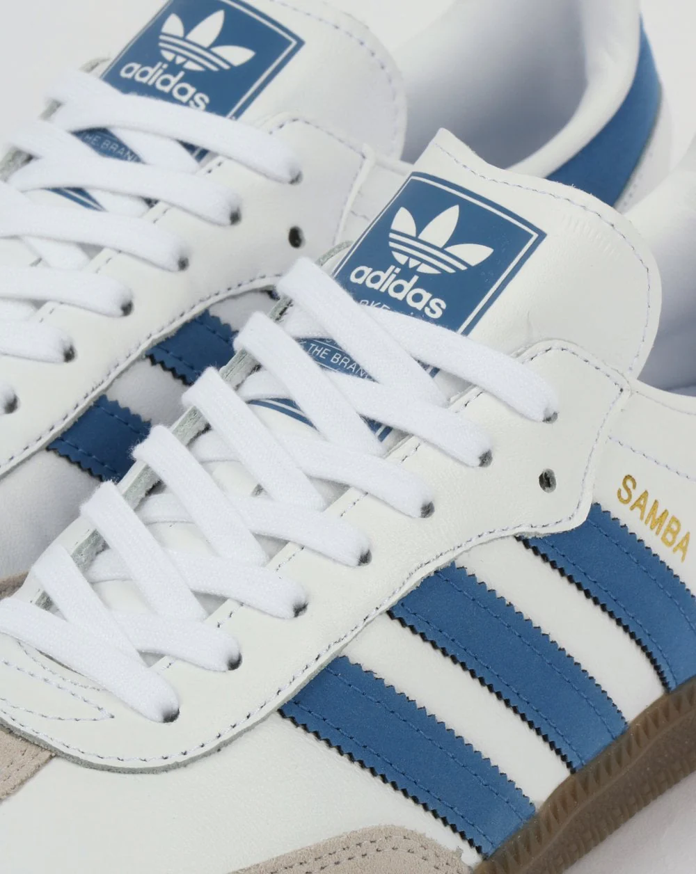 Adidas Samba OG Trainers White/Royal - Image 4