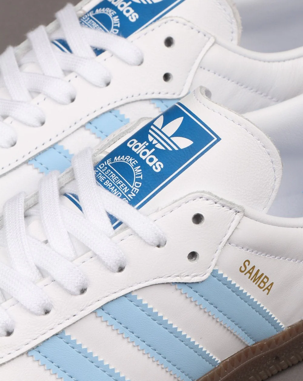 Adidas Samba Og Trainers White/Sky Blue - Image 2