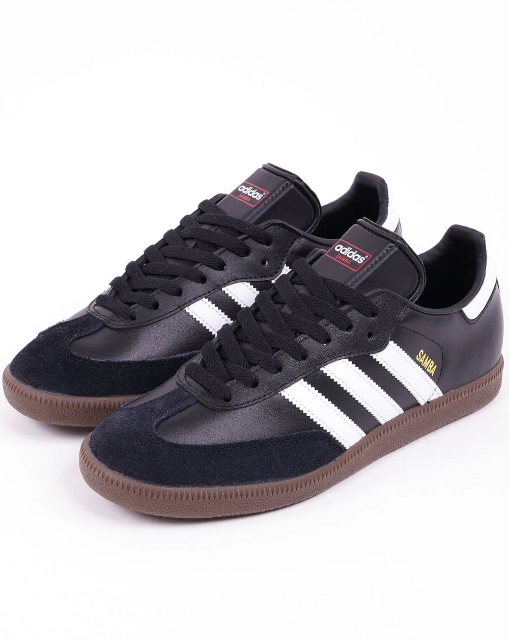 Adidas Samba Trainers Black/White/Gum - Image 3