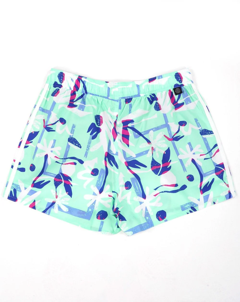 Adidas Seasonal Floral Swim Shorts Mint Green - Image 2