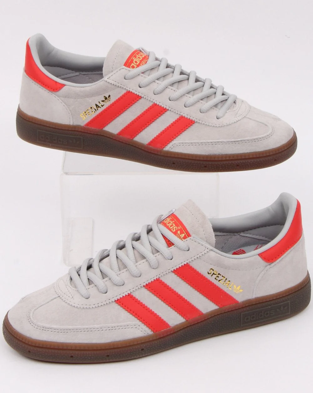 Adidas Spezial Trainers Grey/Red - Image 2