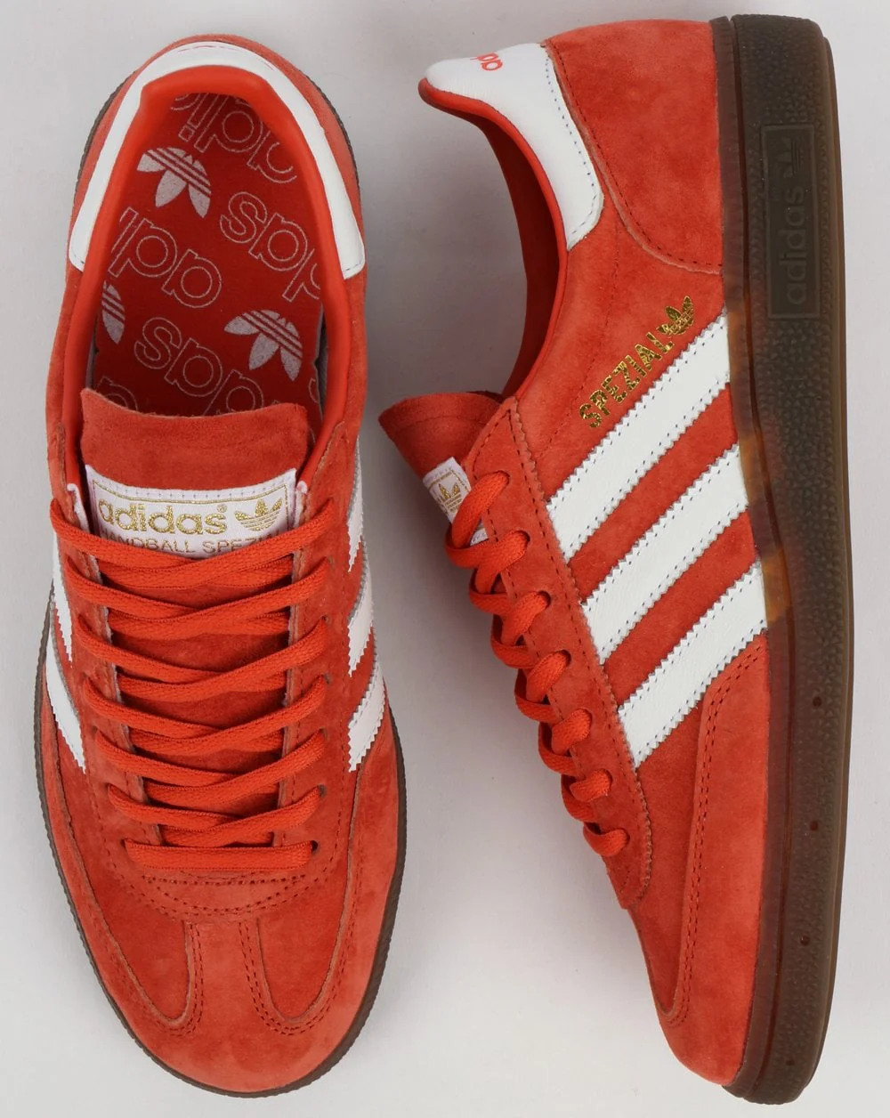 Adidas Spezial Trainers Red Amber/White - Image 2