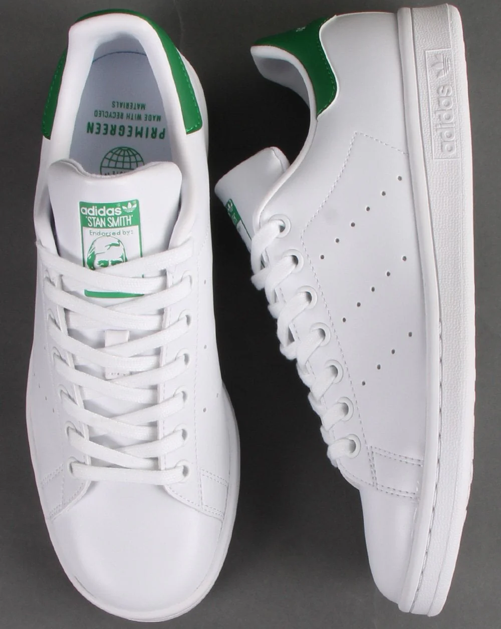 Adidas Stan Smith Trainers White/Green - Image 2