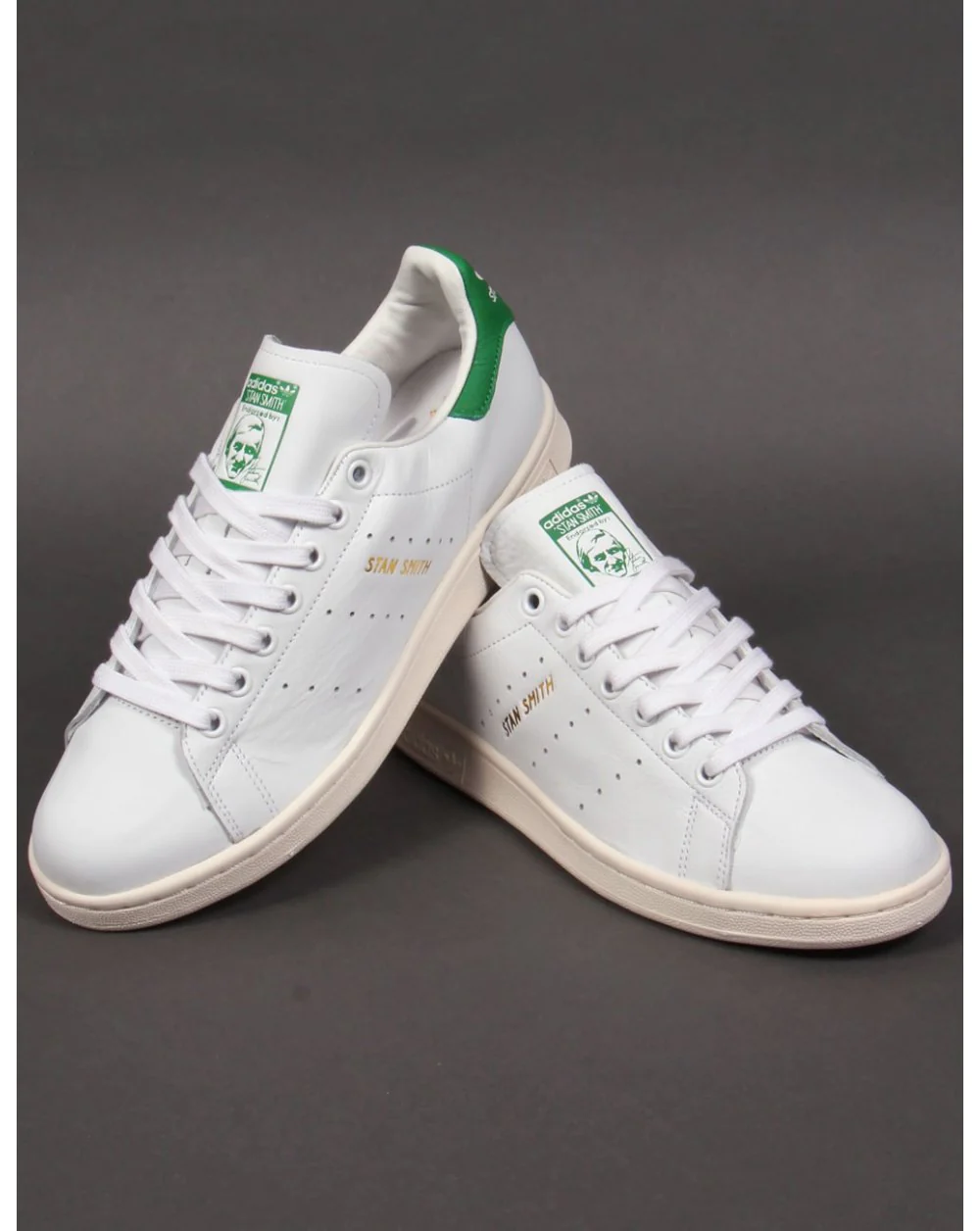 Adidas Stan Smith Trainers White/green/gold - Image 3