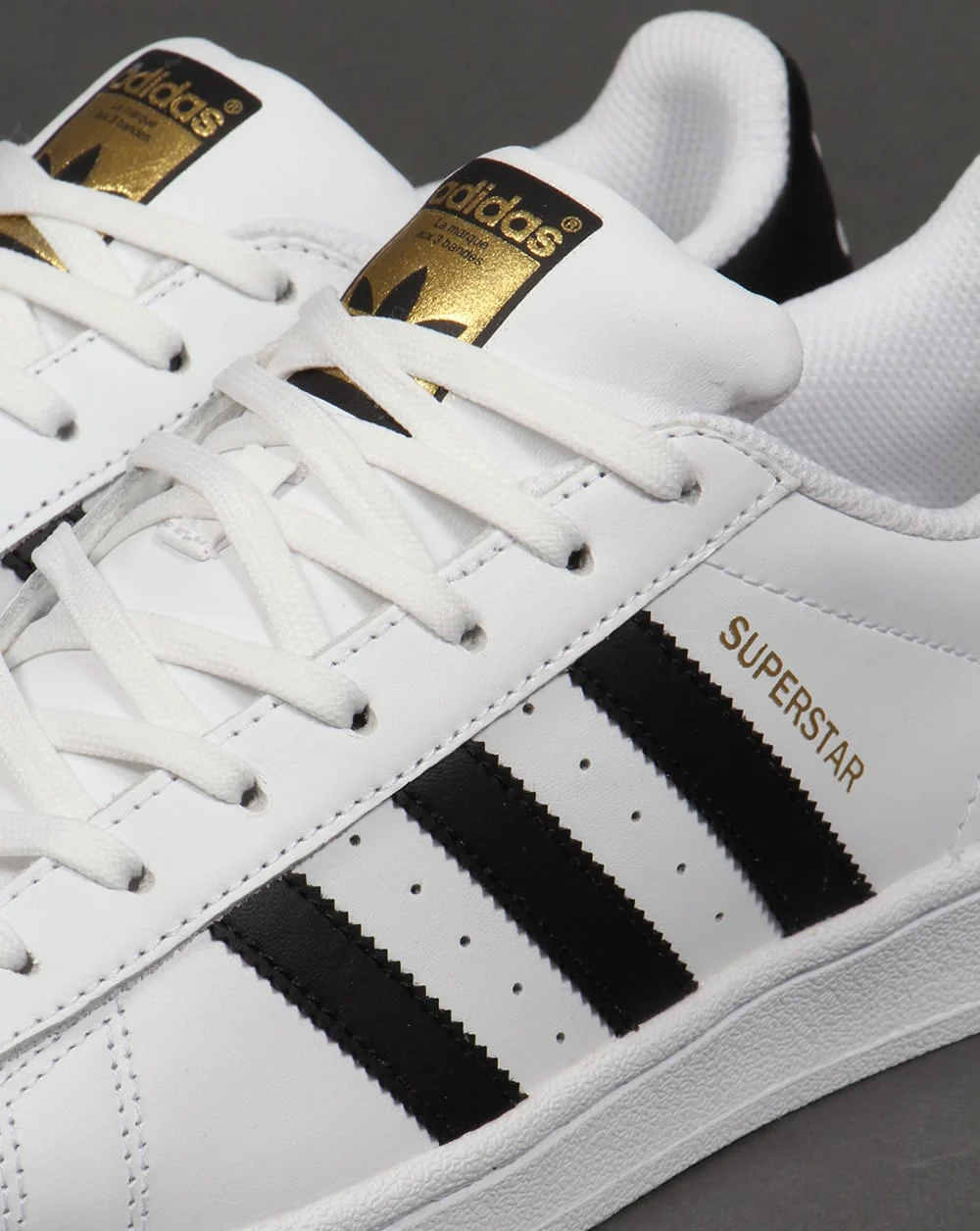 Adidas Superstar Trainers White/Black - Image 3