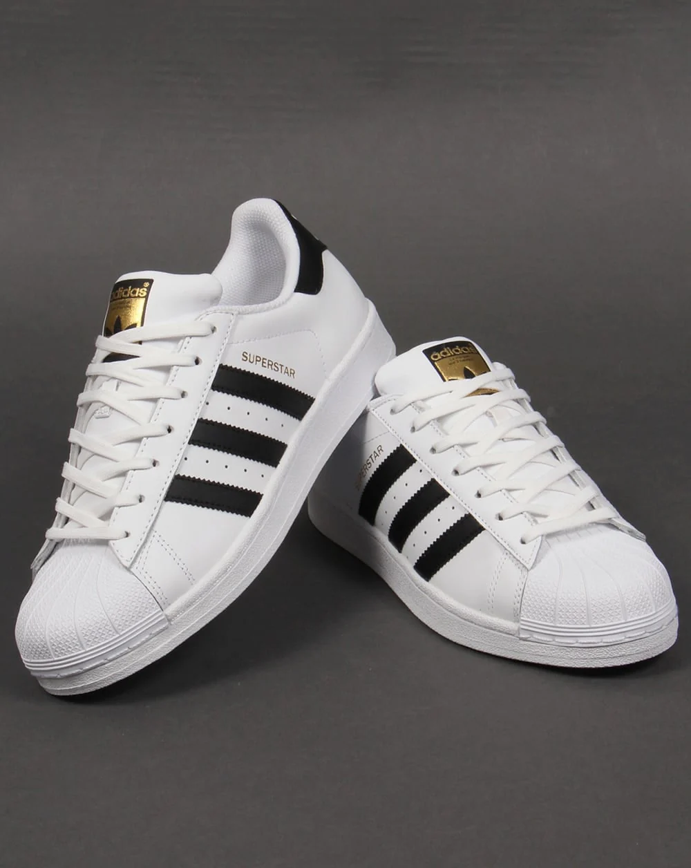 Adidas Superstar Trainers White/Black - Image 4