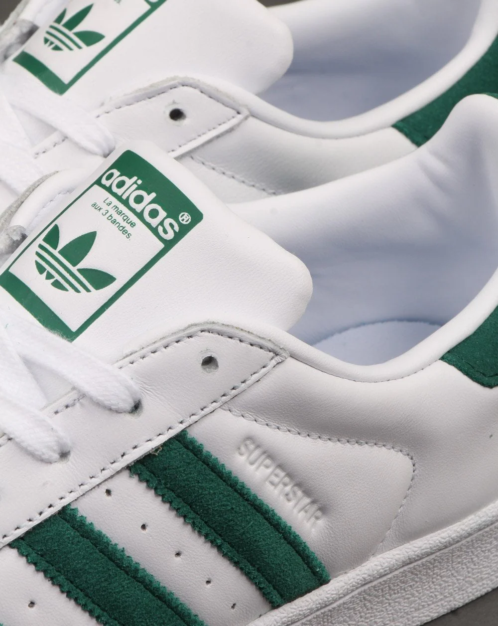 Adidas Superstar Trainers White/Green - Image 4