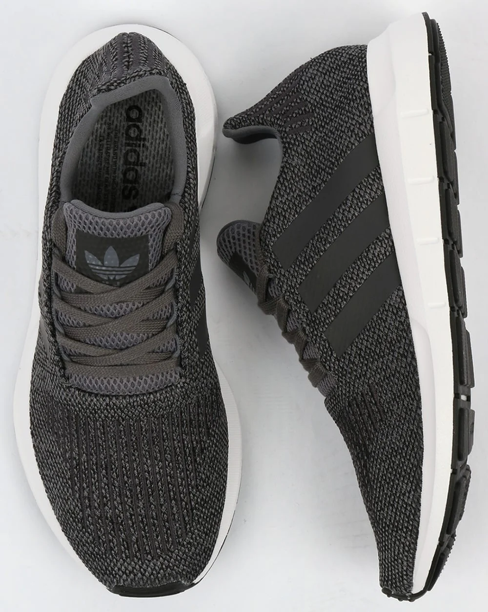 Adidas Swift Run Trainers Grey/Black - Image 2