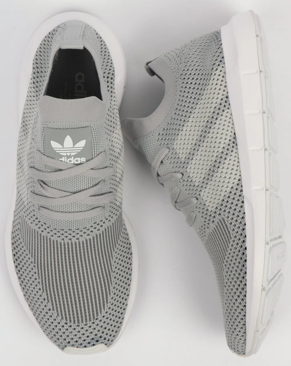 Adidas Swift Run Trainers Grey/White - Image 2