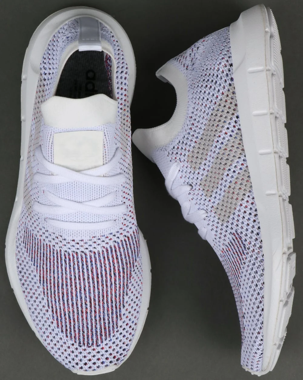 Adidas Swift Run Trainers White/Grey - Image 2