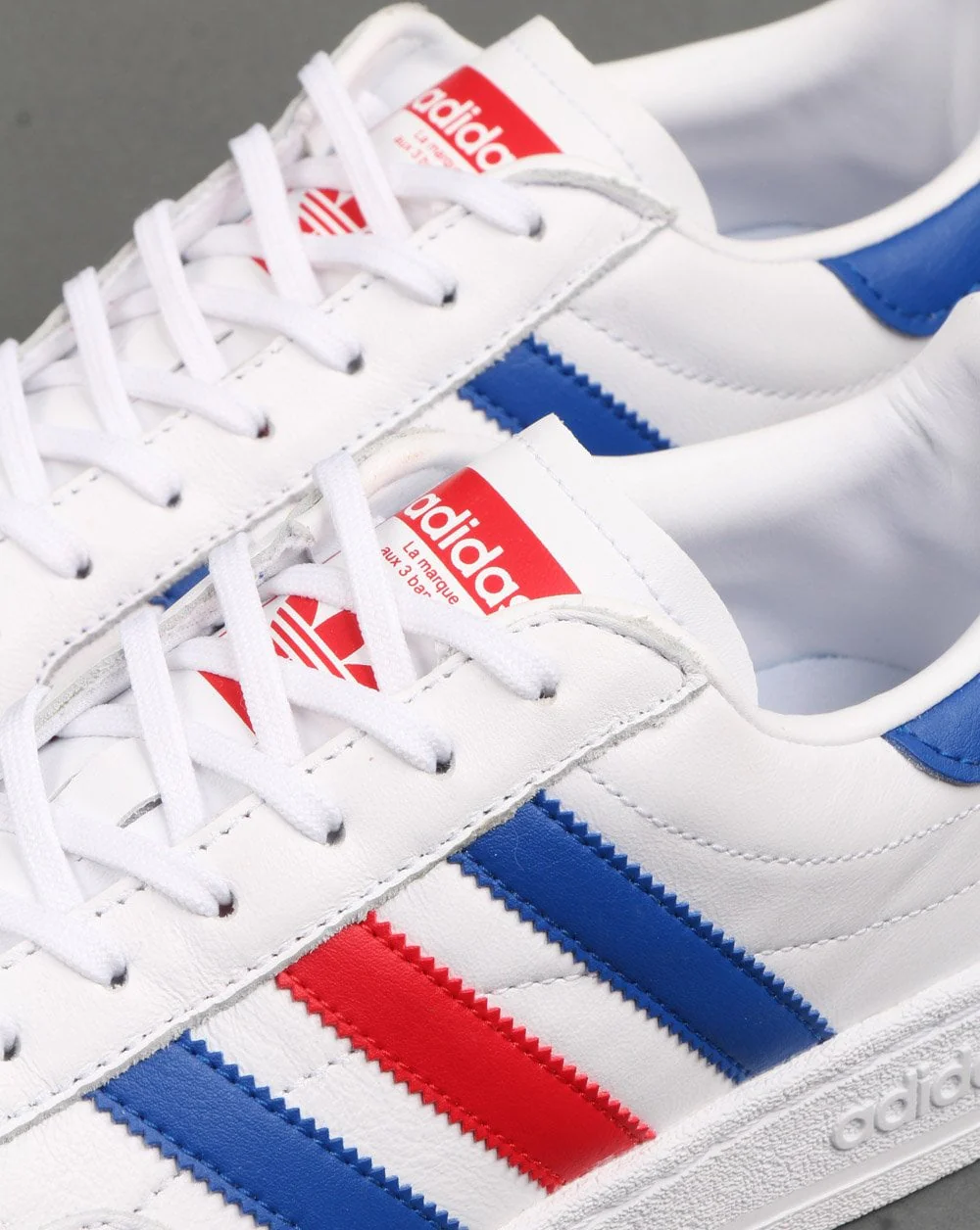 Adidas Team Court Trainers White/Royal/Scarlet - Image 4