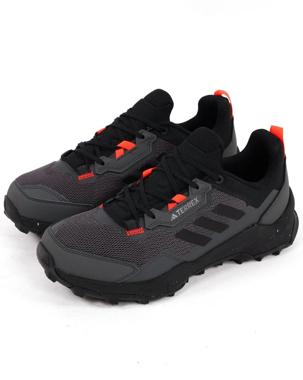 Adidas Terrex AX4 Hiking Shoes Grey Six/Solar Red/Carbon - Image 2