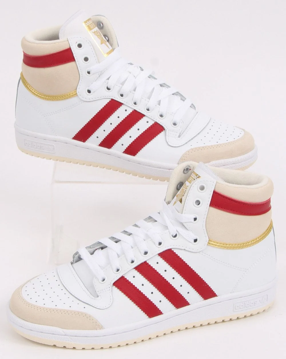 Adidas Top Ten Trainers White/Victory Red