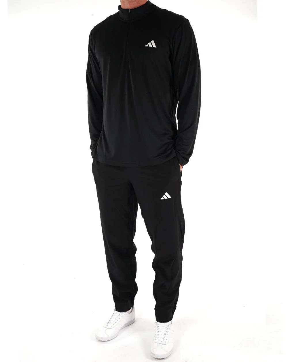 Adidas Training Essentials Track Pants Black/White - Image 2