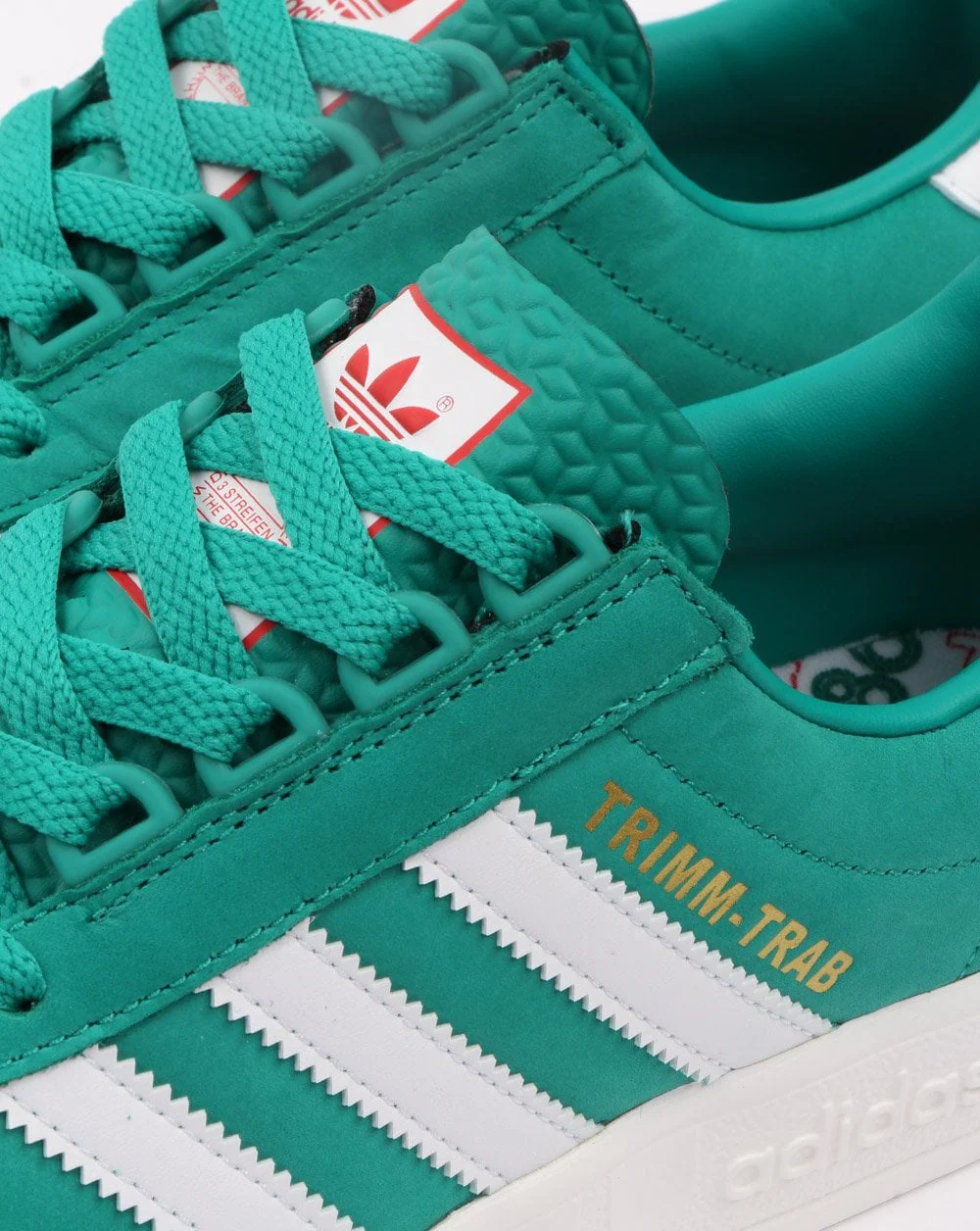 Adidas Trimm Trab Trainers Glory Green/White - Image 4