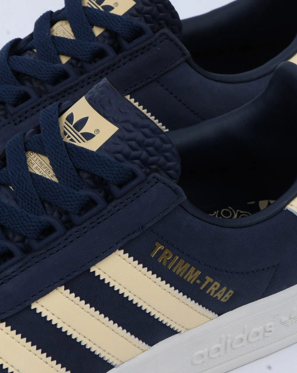 Adidas Trimm Trab Trainers Navy/Soft Yellow - Image 3