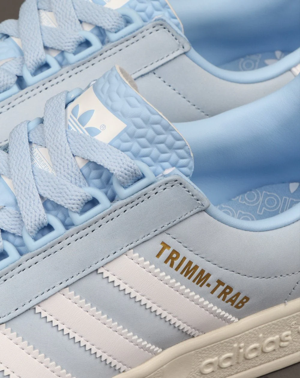 Adidas Trimm Trab Trainers Sky Blue/White - Image 3