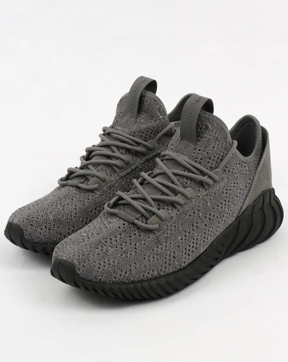 Adidas Tubular Doom Sock Trainers Grey/Black/White - Image 4