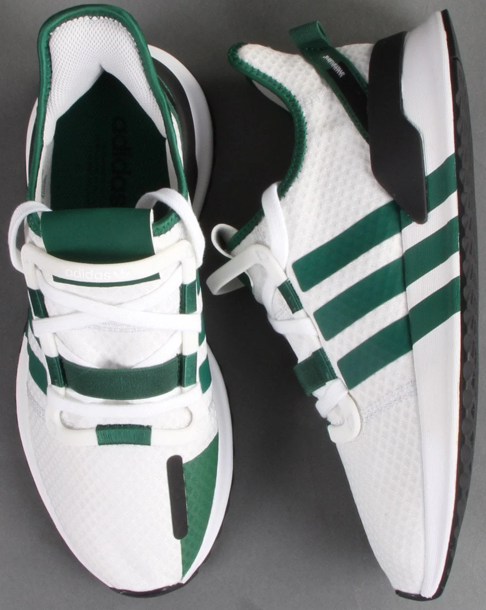 Adidas U_path Run Trainers White/Green - Image 2