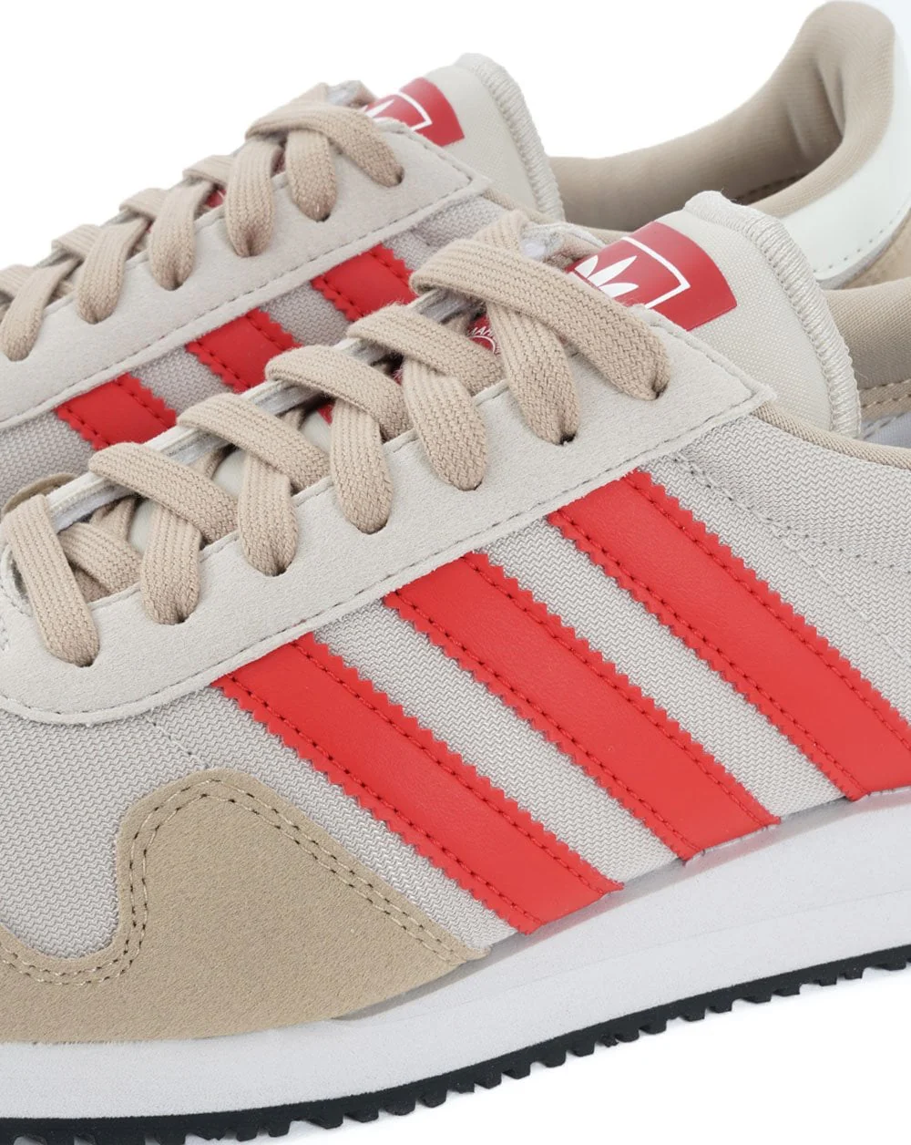 Adidas USA 84 Trainers Clear Brown/Vivid Red - Image 4
