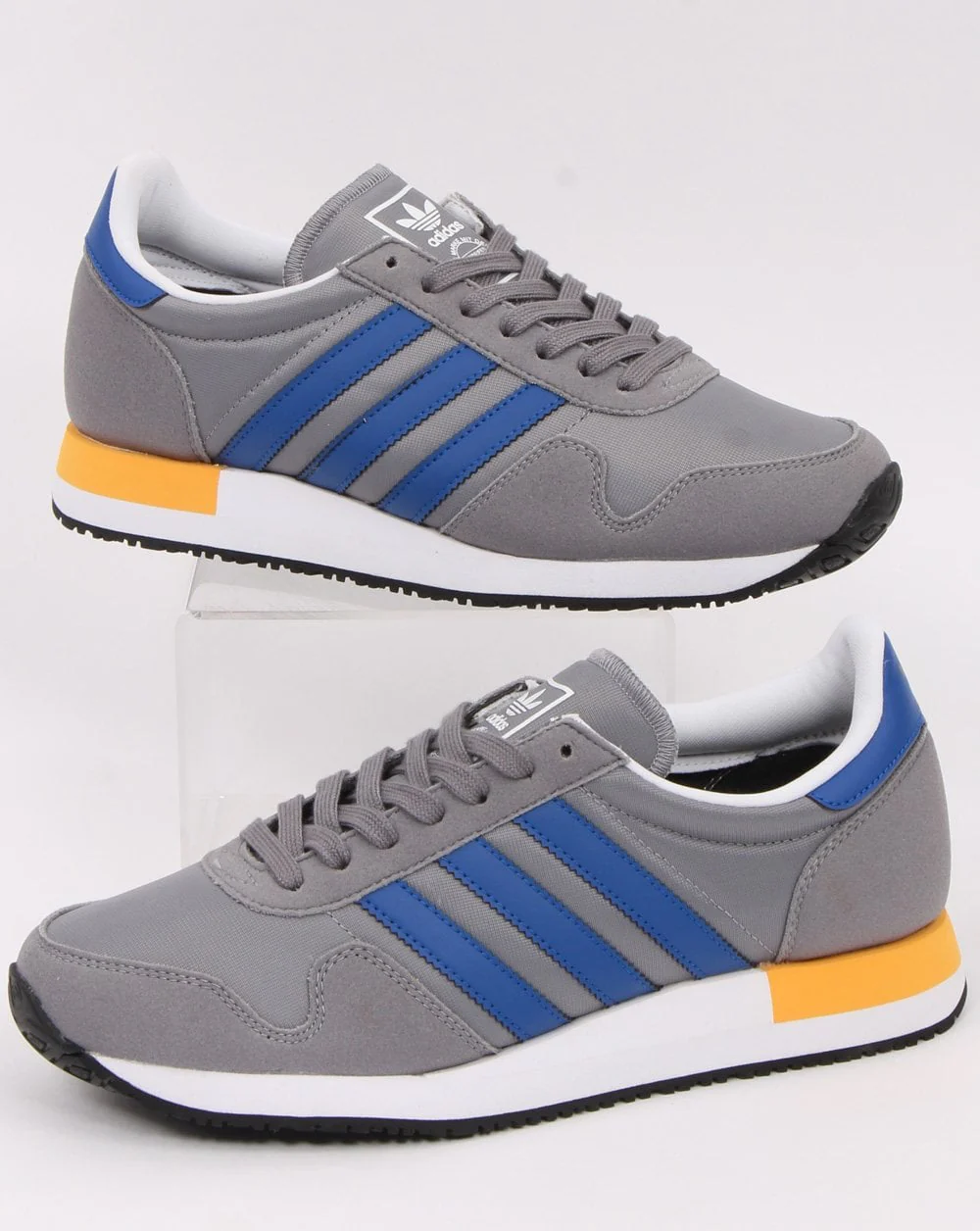 Adidas USA 84 Trainers Grey/Royal - Image 2