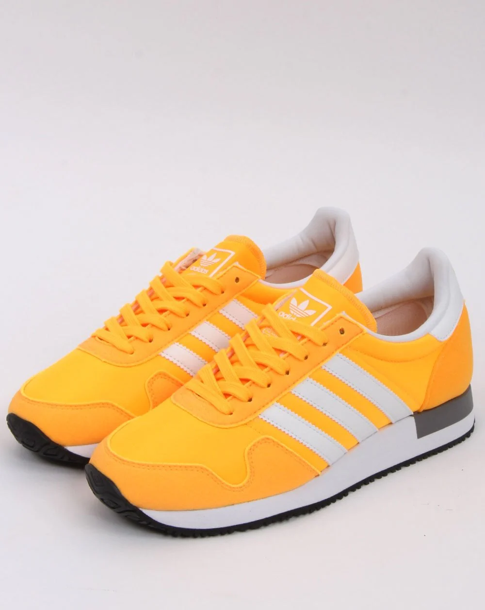 Adidas USA 84 Trainers Solar Gold/White - Image 3