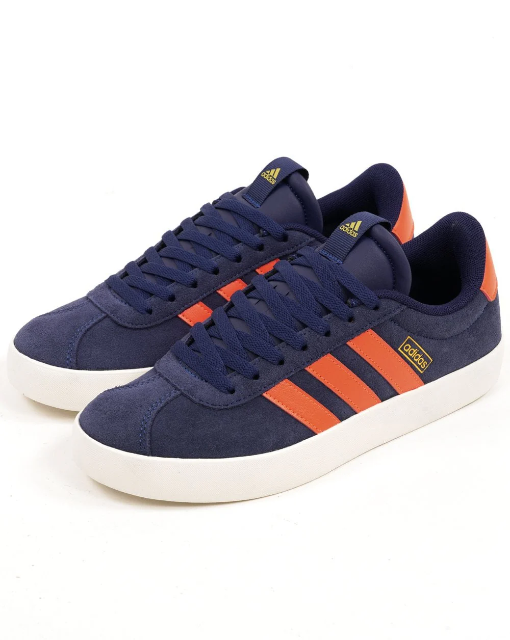 Adidas VL Court Trainers Dark Blue - Orange - Image 2