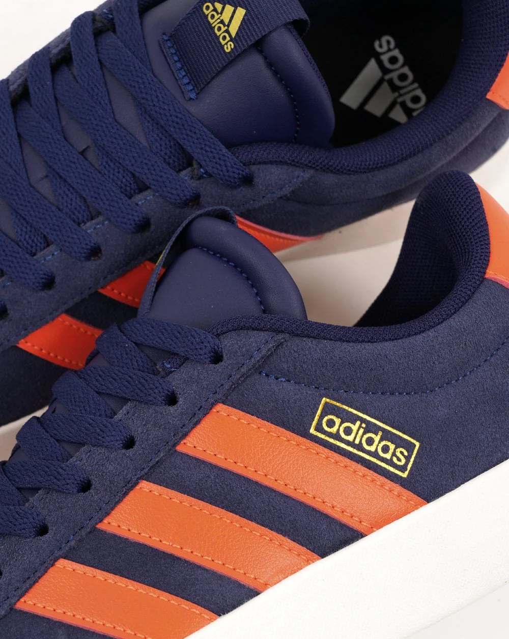 Adidas VL Court Trainers Dark Blue - Orange - Image 3