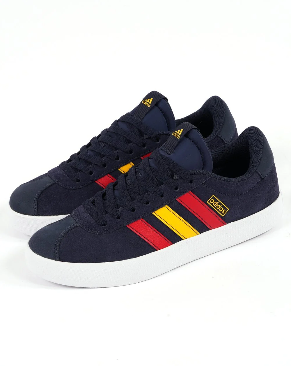 Adidas VL Court 3.0 Trainers Navy Red Gold - Image 2
