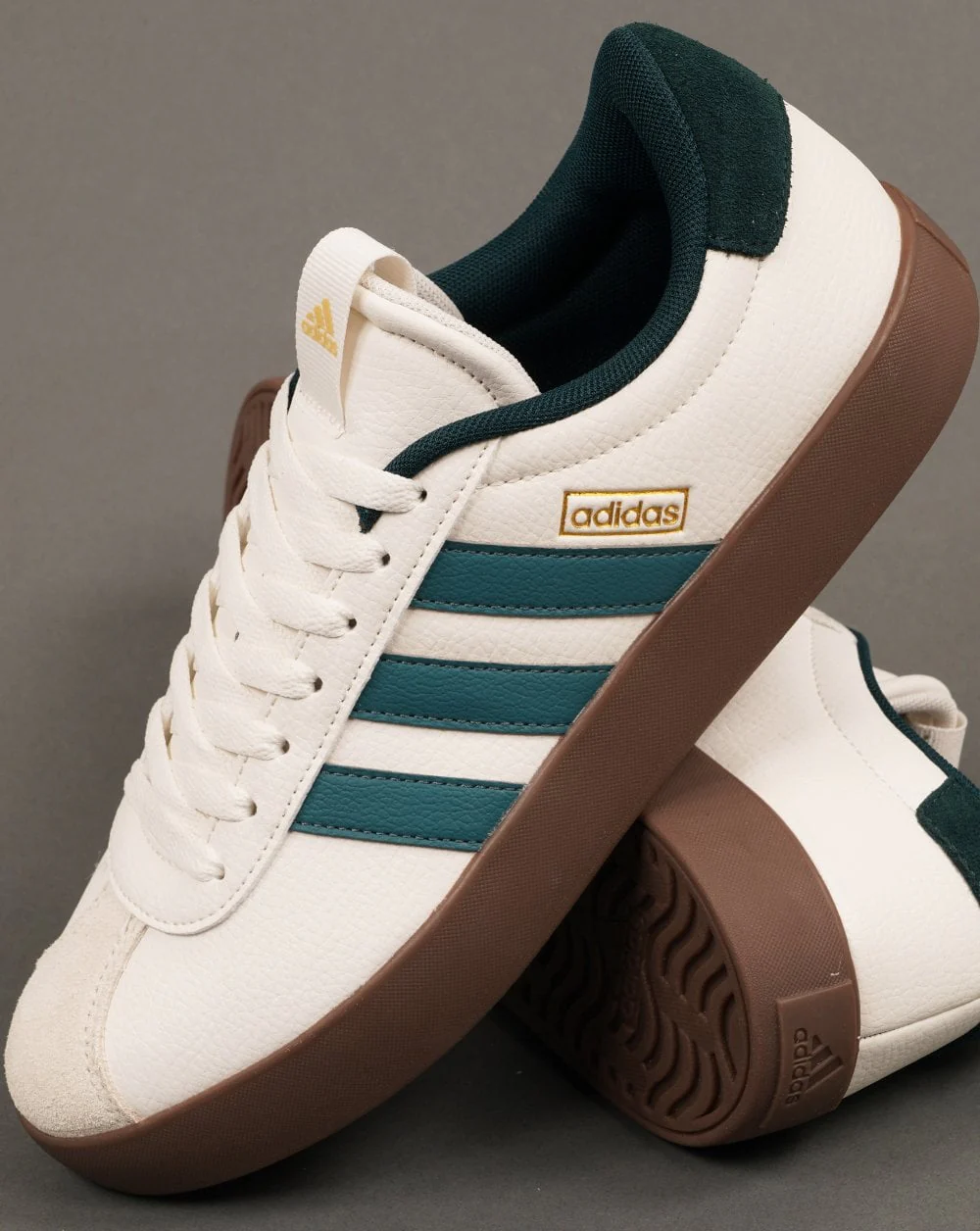 Adidas VL Court 3.0 Trainers White/Teal/Gum