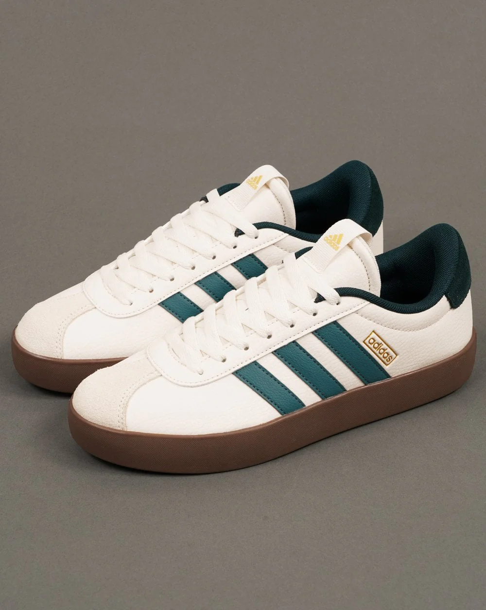 Adidas VL Court 3.0 Trainers White/Teal/Gum - Image 2