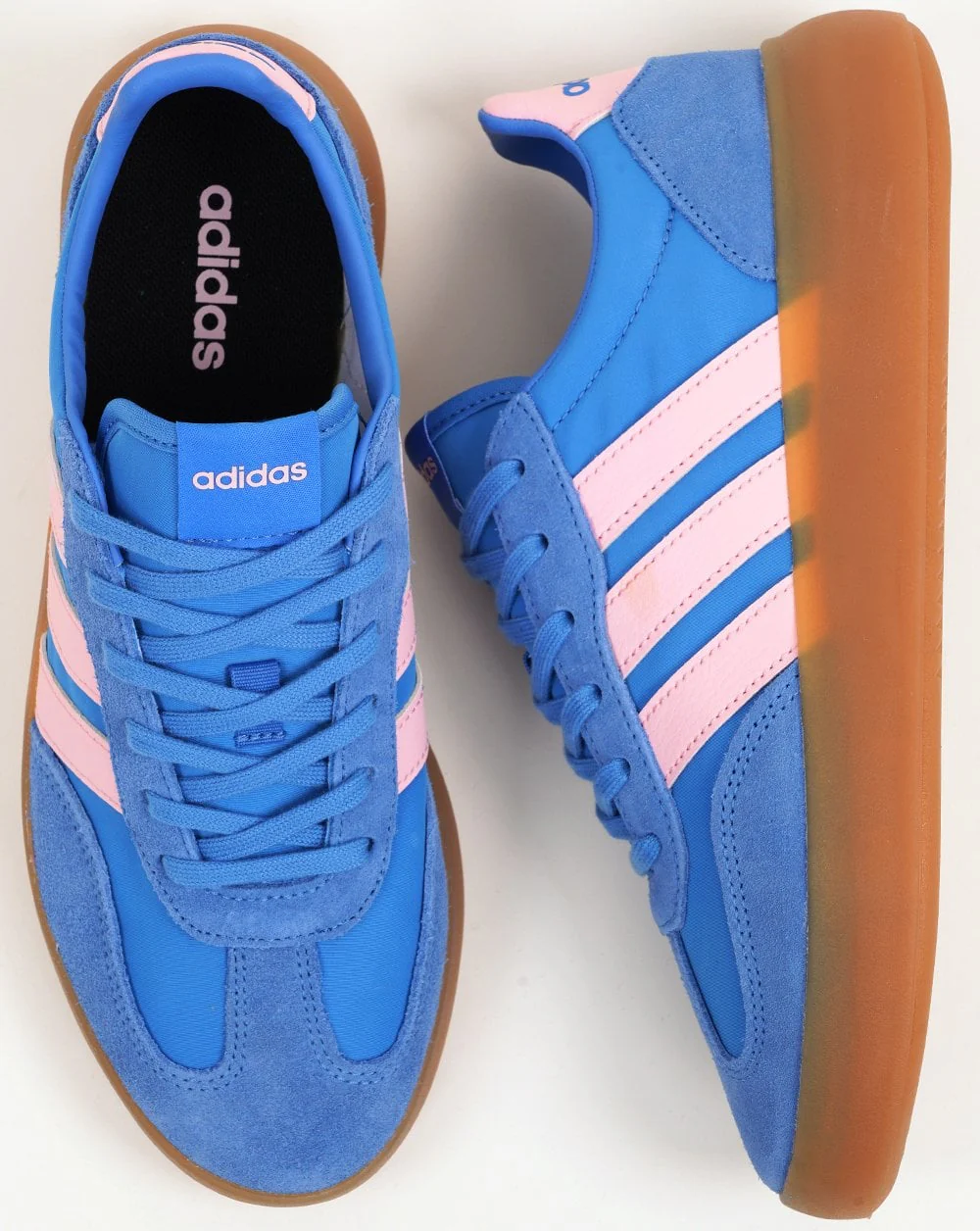 Adidas Women's Barreda Decode Trainers Ray Blue/Pink/Gum - Image 4