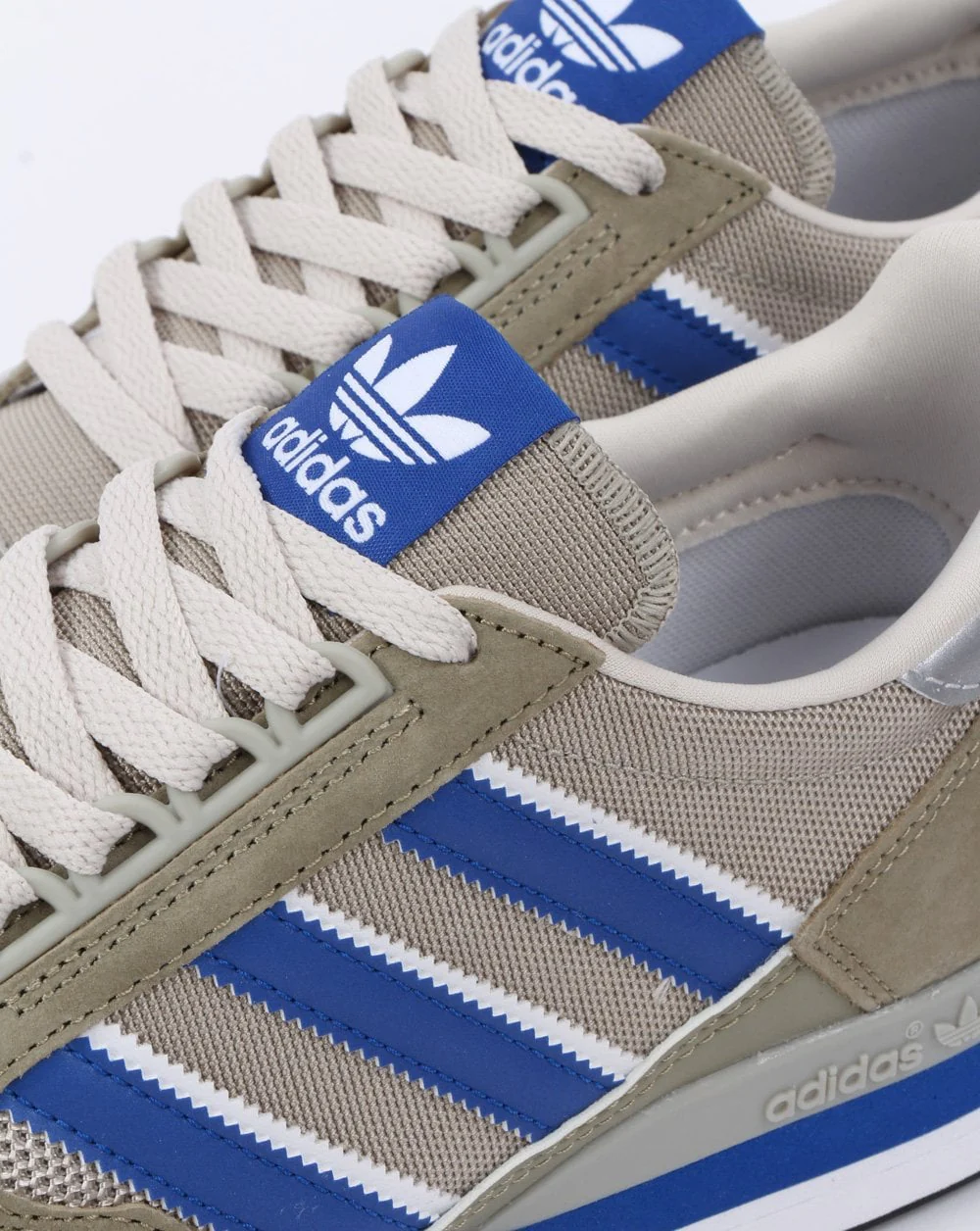 Adidas Zx 500 Trainers Grey/Royal Blue - Image 4