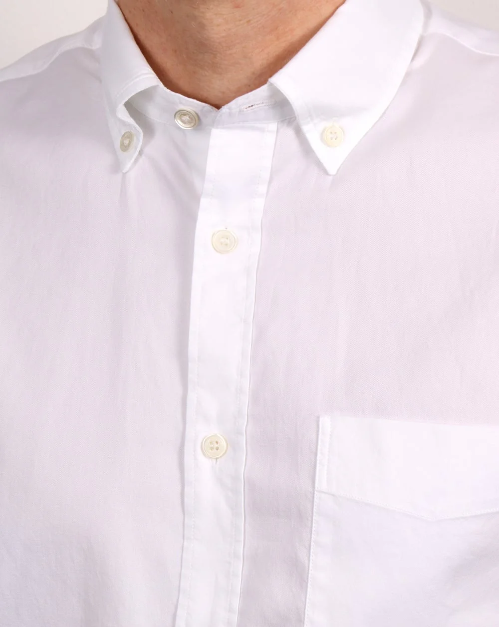 Aquascutum Ashford Oxford Ss Shirt White - Image 3
