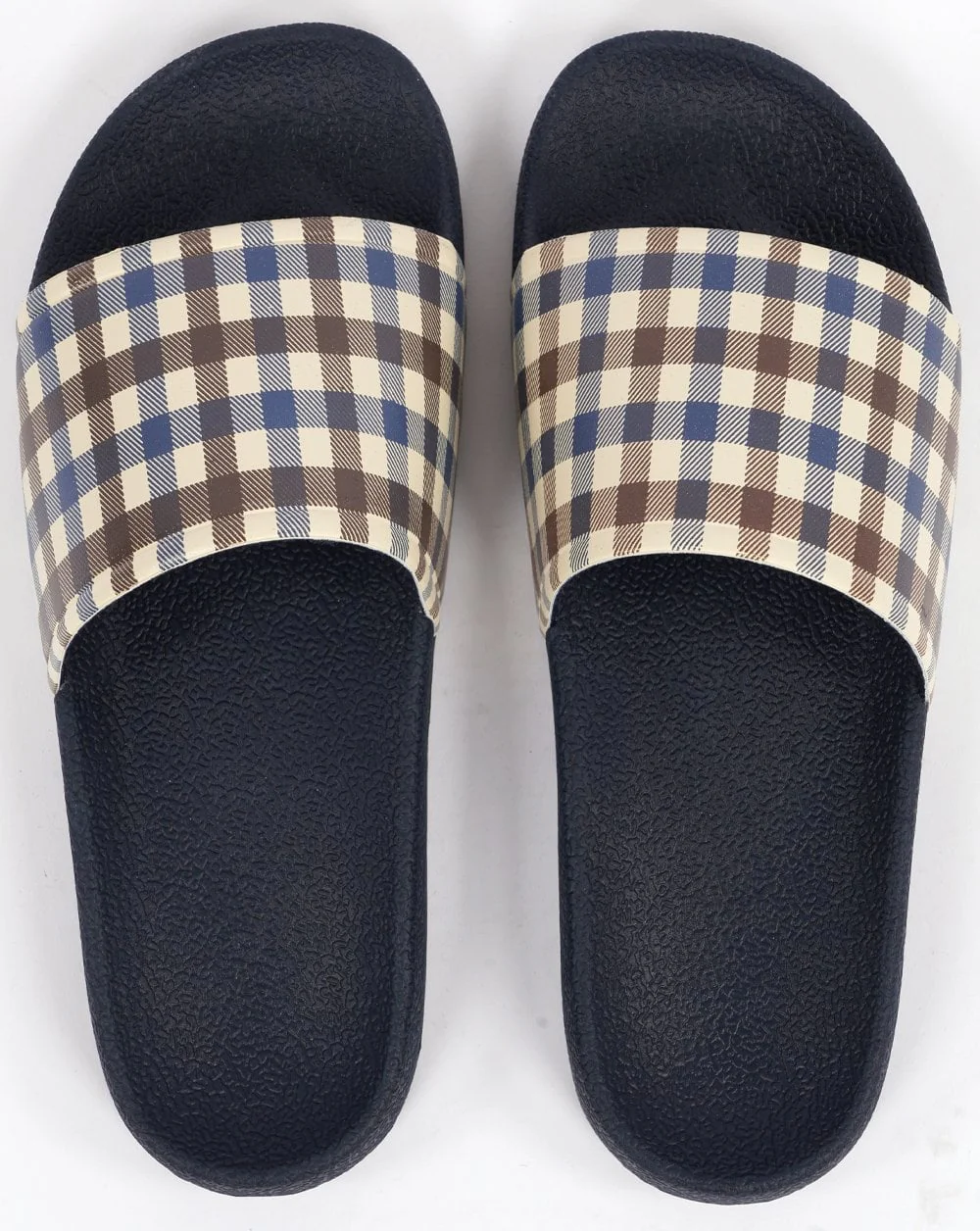 Aquascutum Beach Slides Navy - Image 3