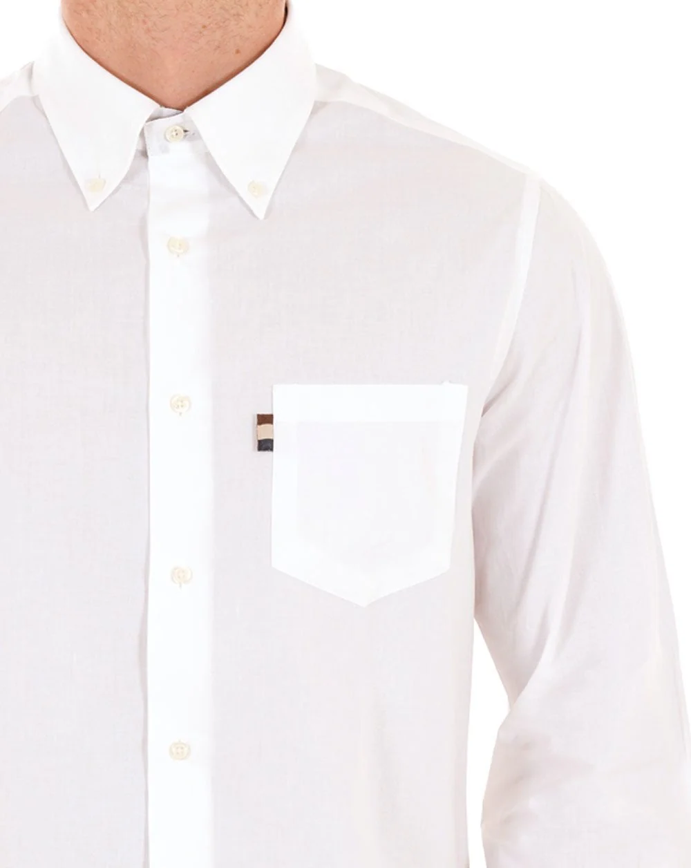 Aquascutum Button Down Oxford Shirt White - Image 3