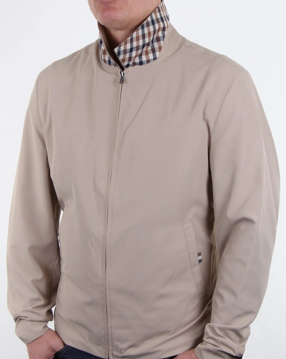 Aquascutum Cliff Nylon Harrington light camel - Image 3