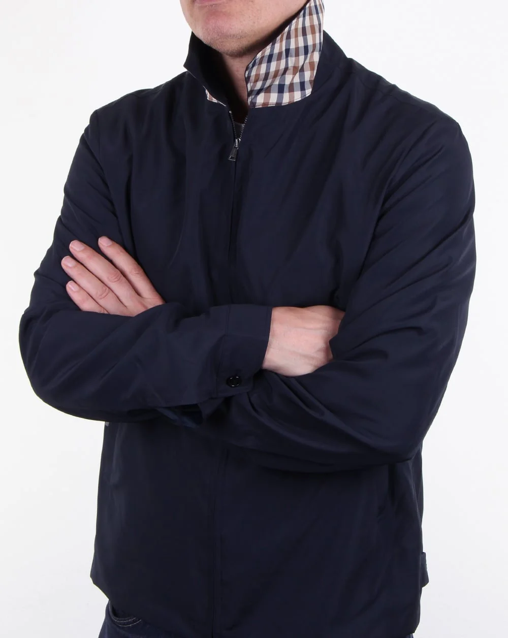 Aquascutum Cliff Nylon Harrington Navy - Image 4
