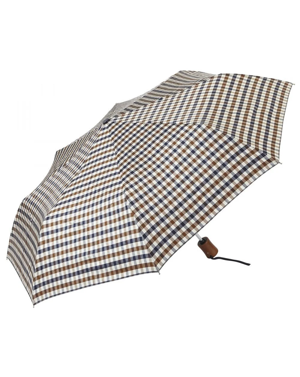 Aquascutum Club Check Umbrella Vicuna