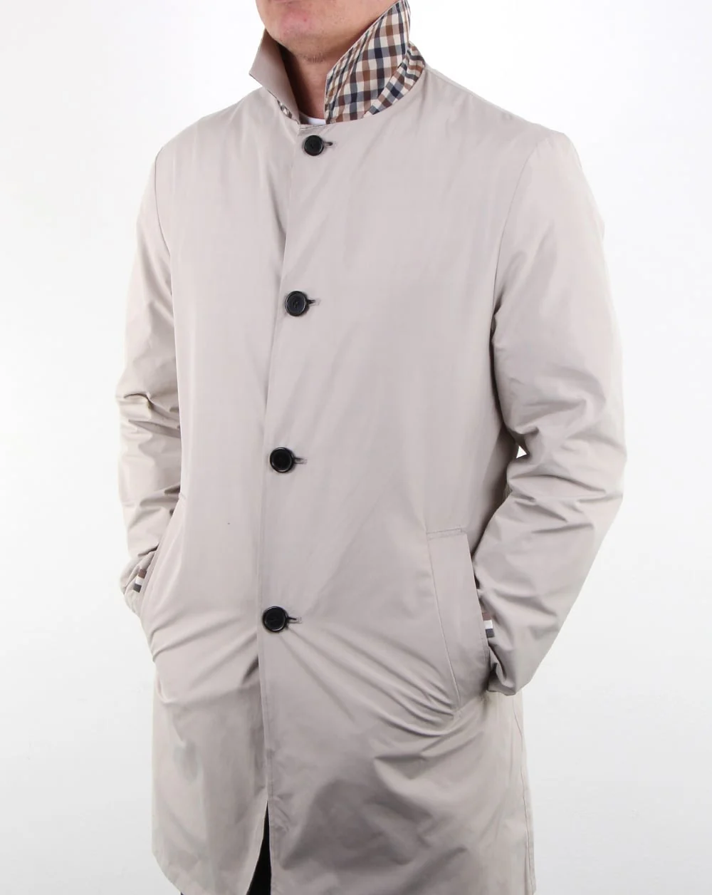 Aquascutum Cove Reversible Raincoat light camel - Image 2