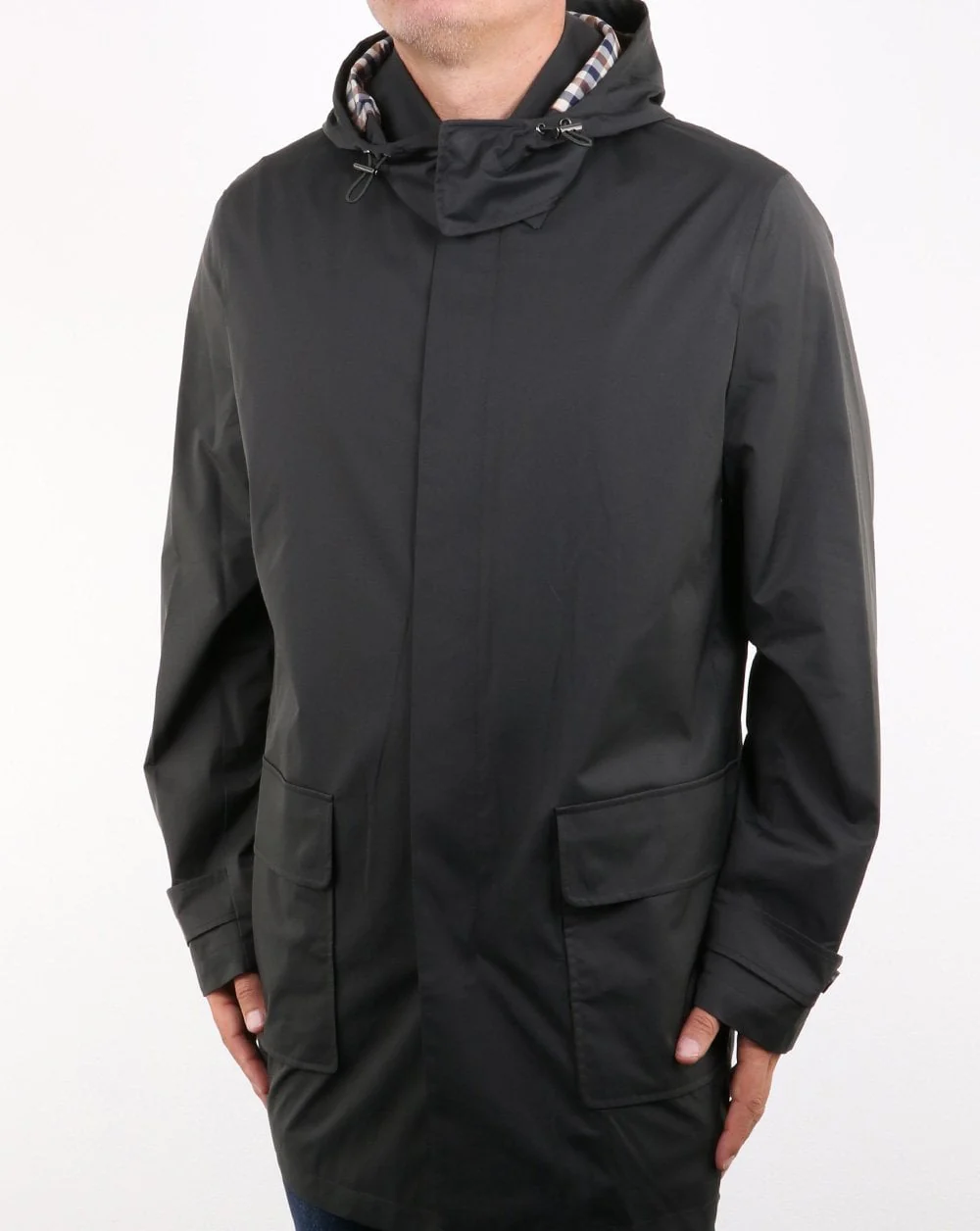 Aquascutum Dexter Hooded Parka Forest Green - Image 2