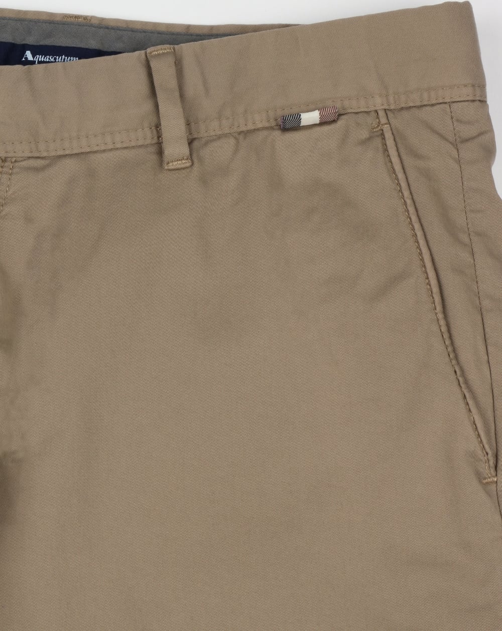 Aquascutum Gowan Lightweight Cotton Shorts Beige - Image 2